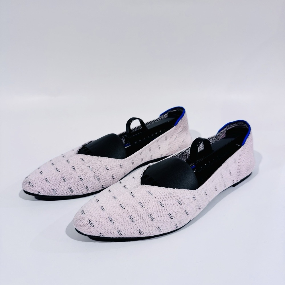 Women's Slip On‎ Flats Memory Foam Almond Toe Stretch Shoes Pink Size 8